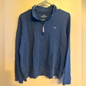 Blue w/pink pull sweatshirt